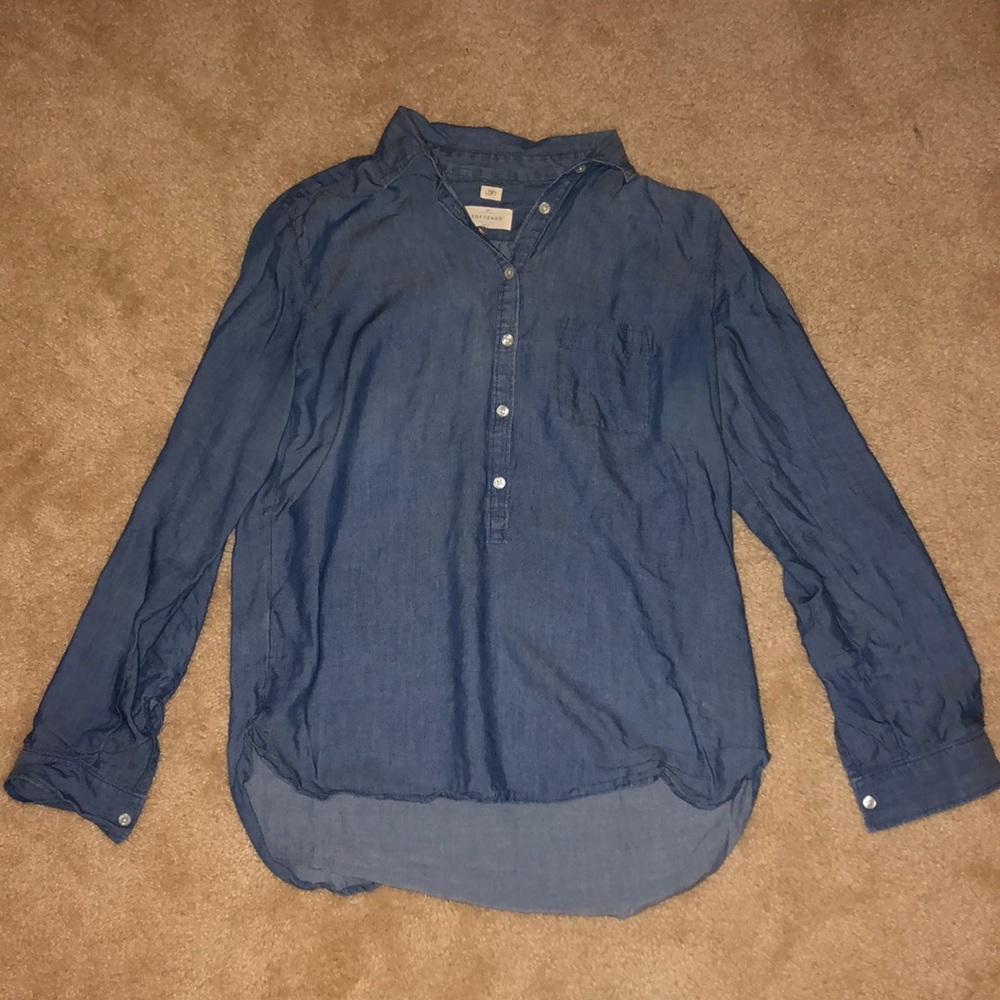 Ann Taylor Loft blue shirt size XS